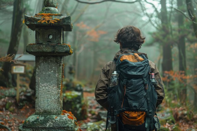 Een prachtig Japans boslandschap.