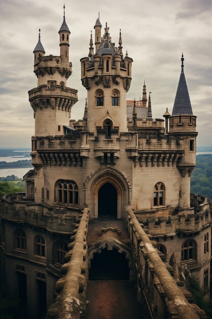 Een prachtig majestueus kasteel.