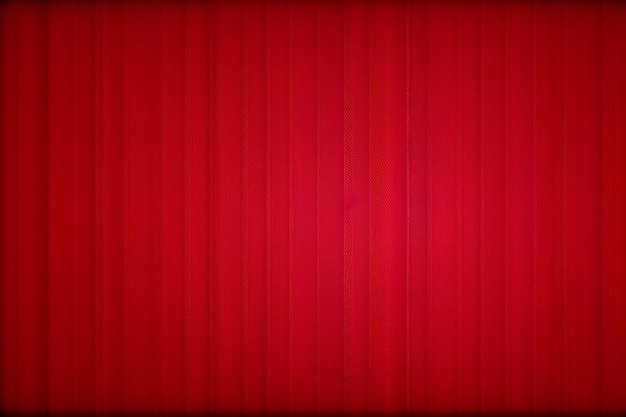 Een rood gordijn in een theater