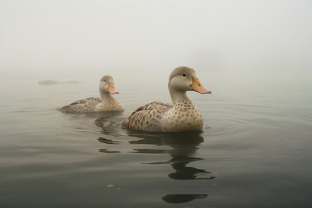 Gratis foto eend in de natuur genereert beeld