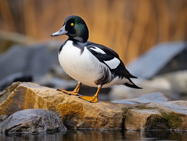 Eend in de natuur genereert beeld