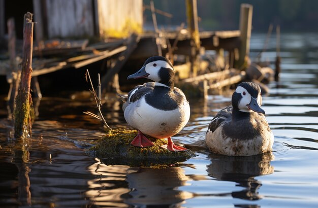 Eend in de natuur genereert beeld