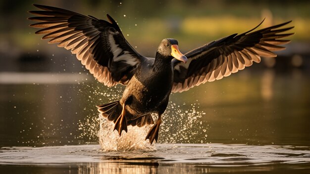 Gratis foto eend leeft in de natuur