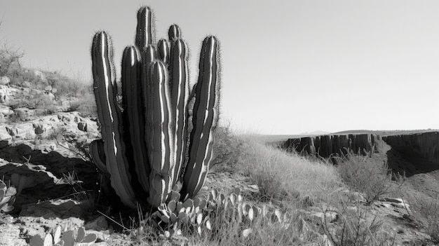 Eénkleurige woestijncactussen
