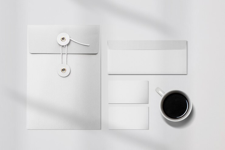 Gratis Foto eenvoudige huisstijl branding briefpapier set