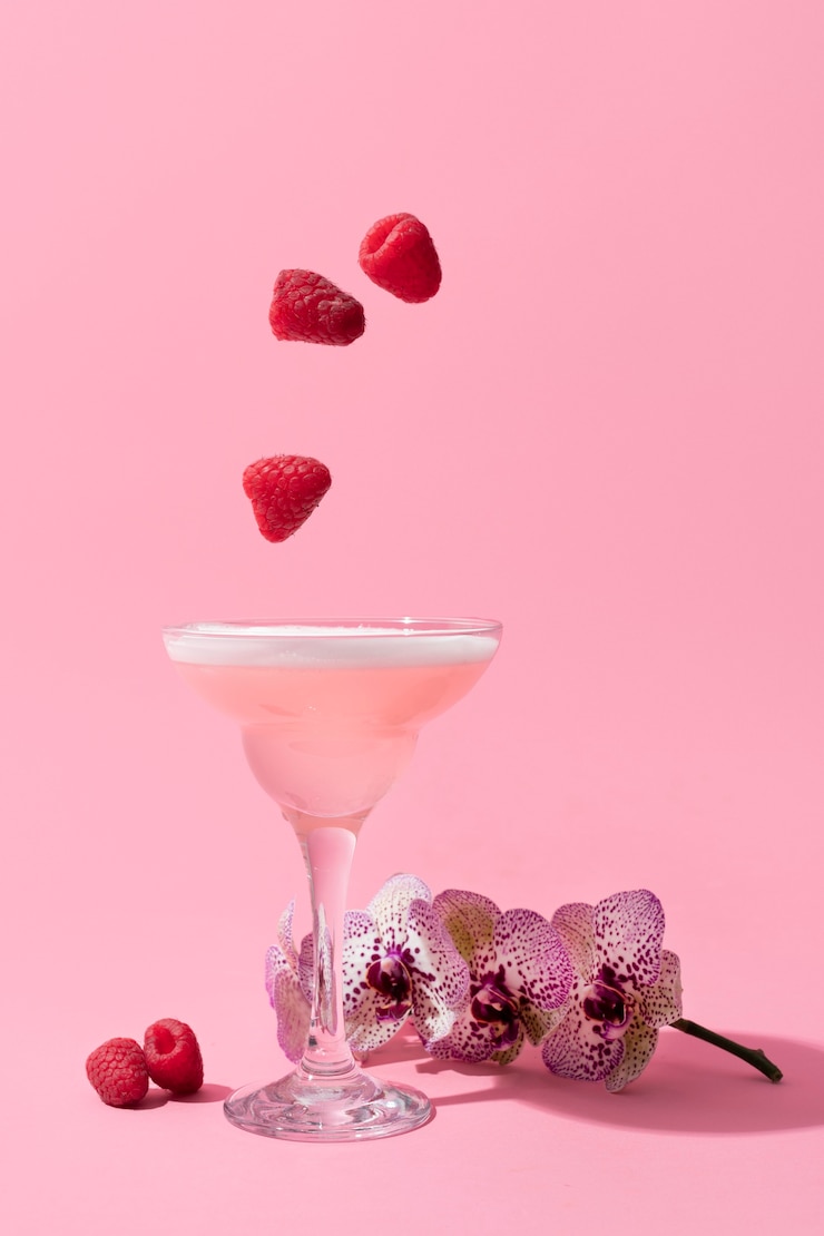 Gratis Foto elegant veganistisch alcoholarrangement