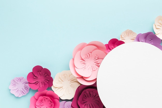 Elegante bloemen papier ornament concept