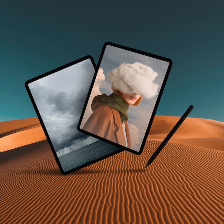 Gratis Foto elektronisch apparaat midden in de natuur
