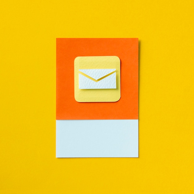 Gratis foto email inbox envelop pictogram illustratie