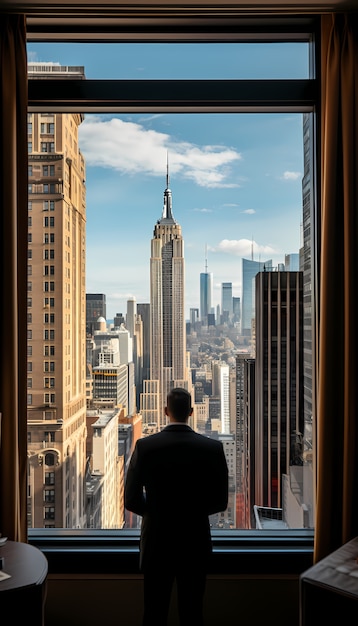 Empire State Building gezien vanuit appartement