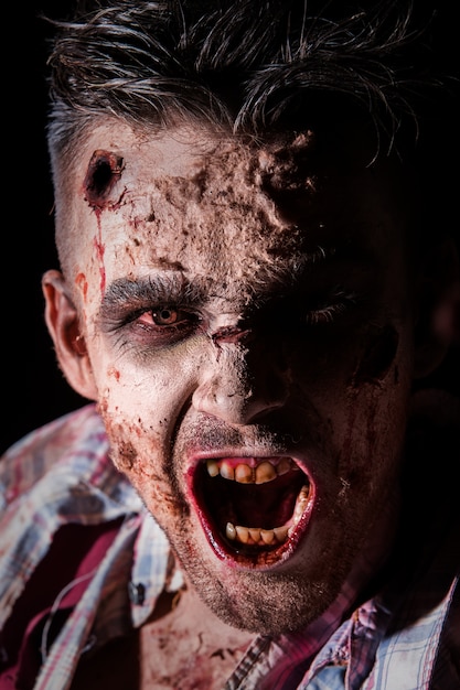 Gratis foto enge zombie kostuum cosplay