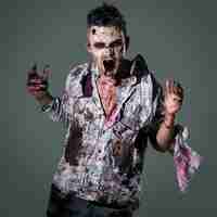 Gratis foto enge zombie kostuum cosplay