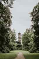 Gratis foto esthetische toren retro filmgraan, in kew garden, londen