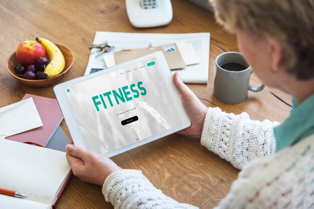 Evenwicht Dieet Fitness Gezond Voedsel Leven Concept