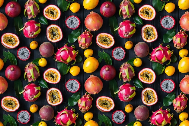 Gratis foto exotisch fruitpatroon