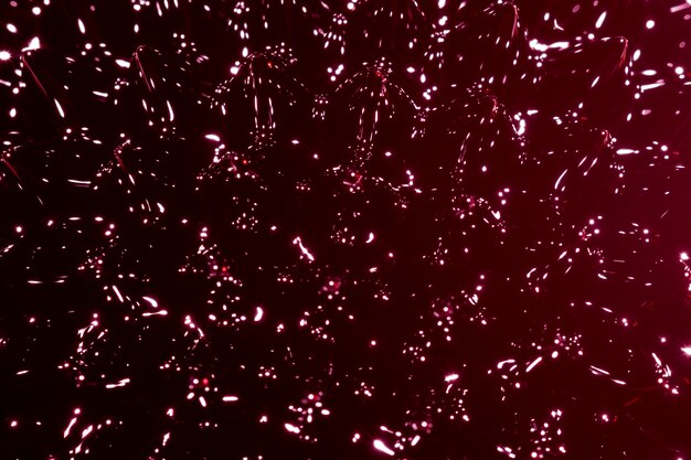 Extreme close-up ferromagnetische metalen constellatie op Bourgondische tinten