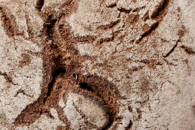 Extreme close-up volkoren brood textuur