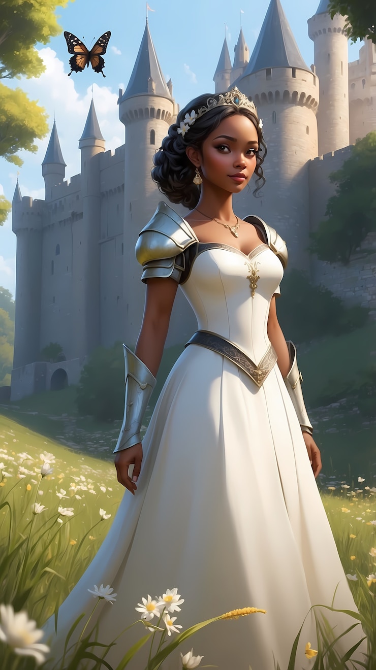 Gratis Foto fantasie prinses digitale illustratie