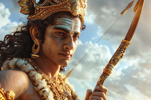 Gratis foto fantasie rama navami viering