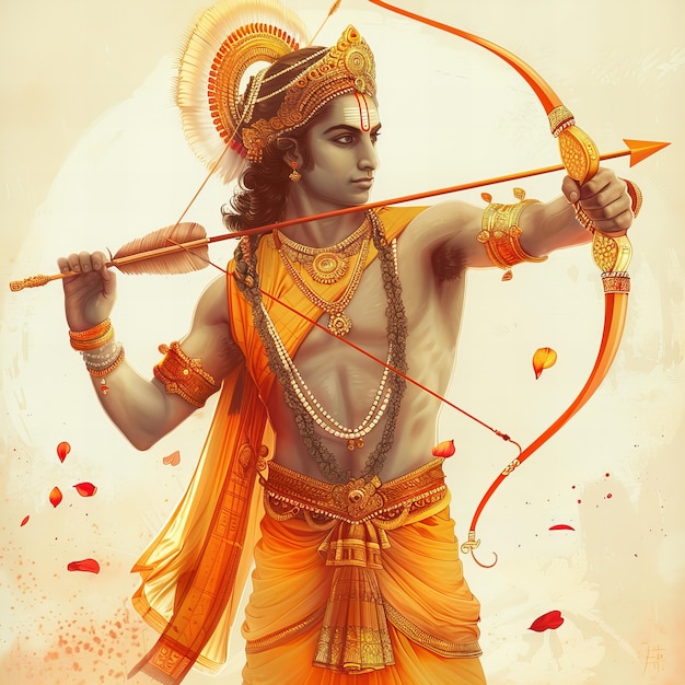 Gratis foto fantasie rama navami viering