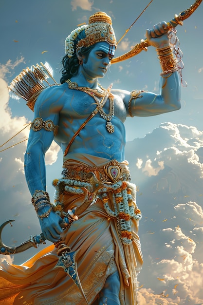 Gratis foto fantasie rama navami viering