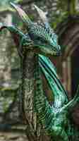 Gratis foto fantastic detailed dragon