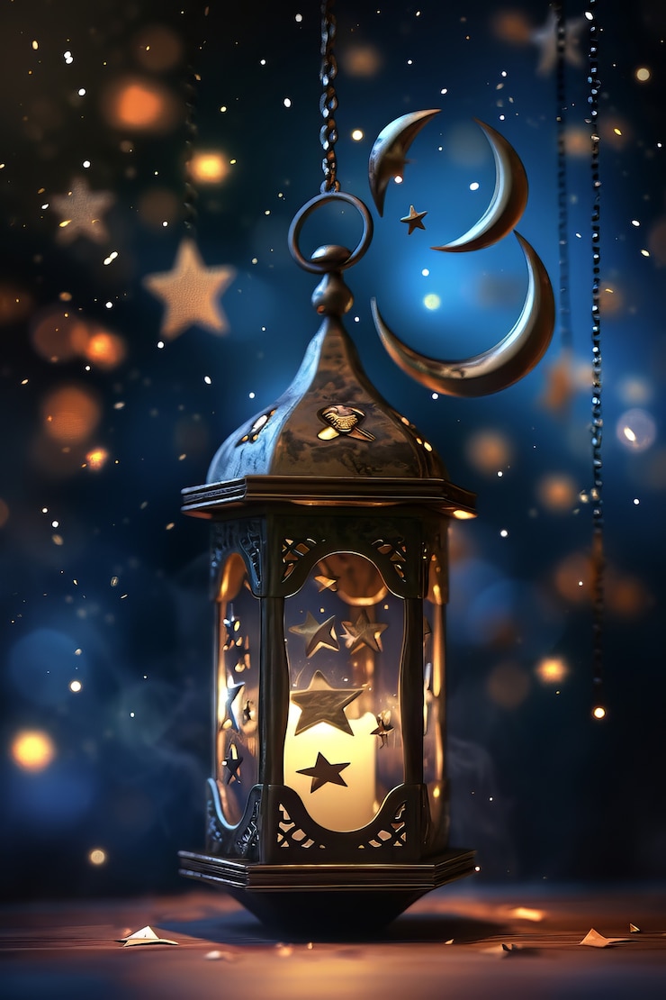 Gratis Foto fantasy-lantaarn voor de islamitische ramadan-viering