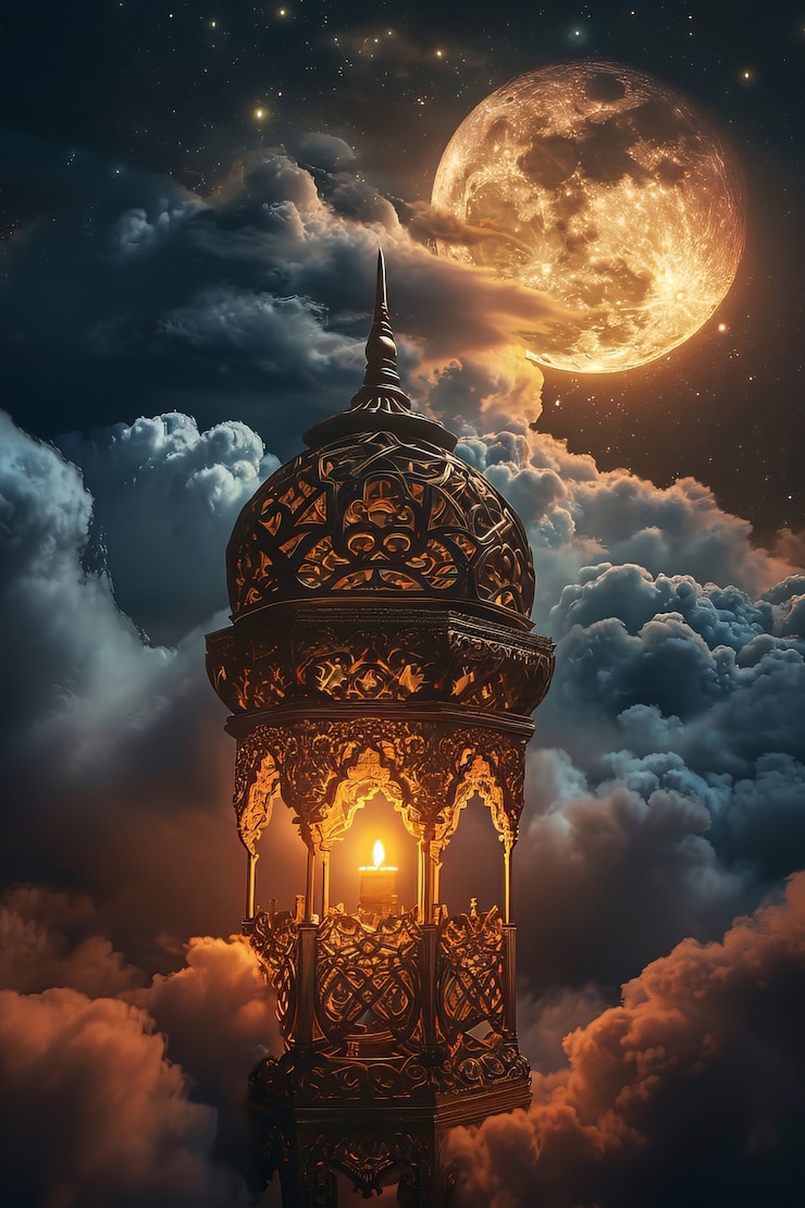 Gratis Foto fantasy-lantaarn voor de islamitische ramadanviering