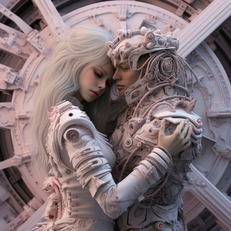 Gratis Foto fantasy personages die liefde ervaren
