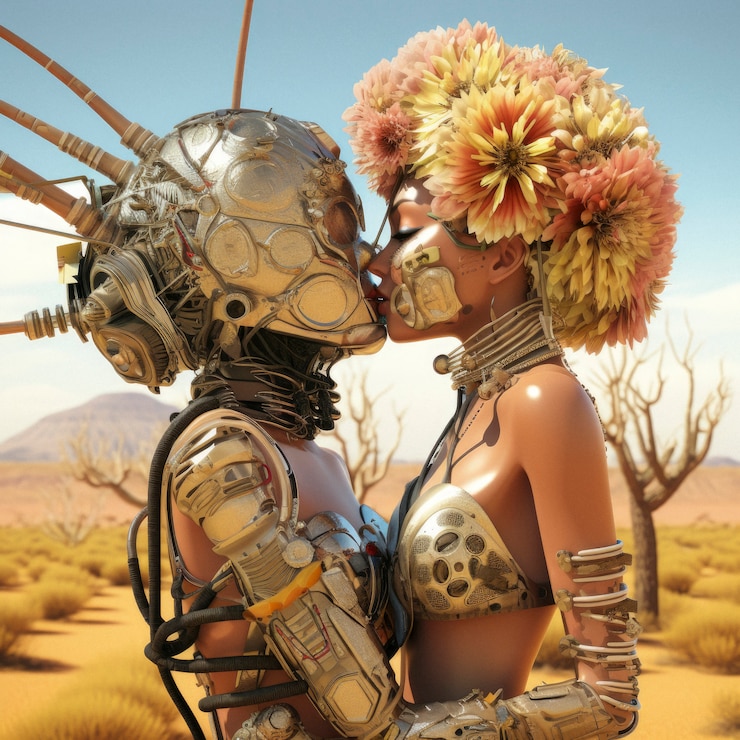 Gratis Foto fantasy personages die liefde ervaren