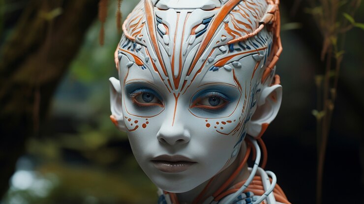 Gratis Foto fantasy scène met mens-achtig surrealistisch personage.