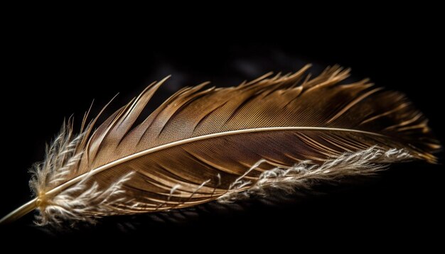 Feather quill symboliseert vrijheid en creativiteit gegenereerd door AI