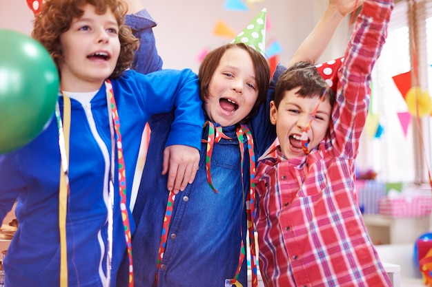 Feest hard van een groep jongens