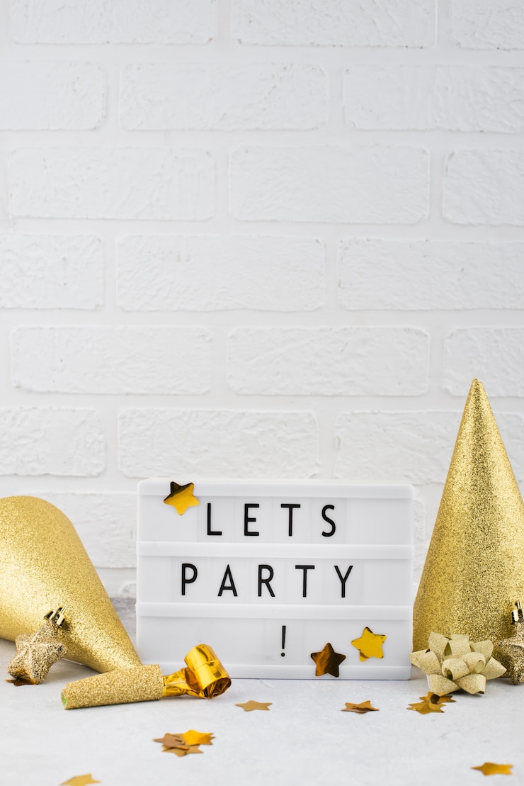 Gratis Foto feestbericht op lightbox-arrangement