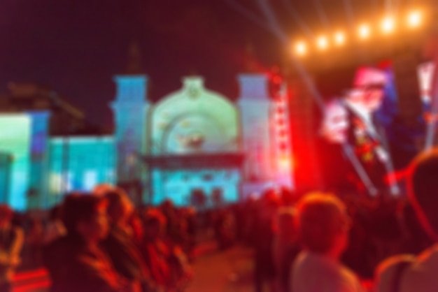 Gratis foto festival concert show thema vervagen achtergrond