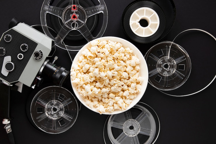 Gratis Foto filmelementen op zwarte achtergrond