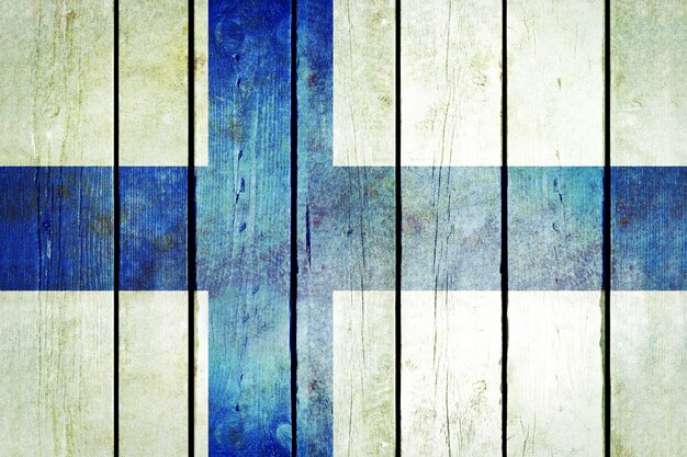 Finland houten grunge vlag.