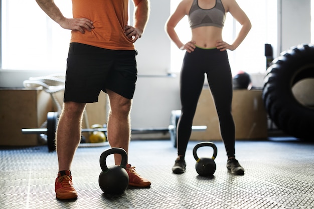 Fitness training met Kettlebells