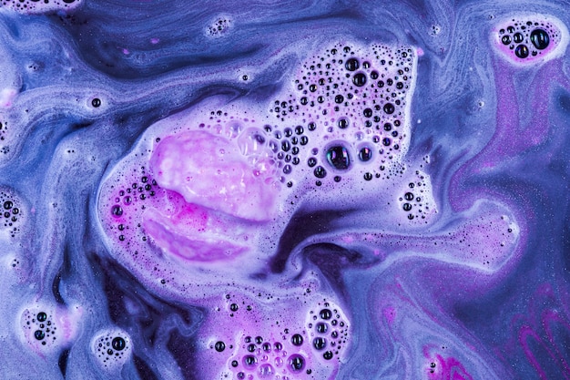 Fizzy purple bath bomb