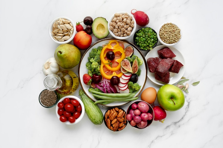 Gratis Foto flexitarian dieet voedsel regeling