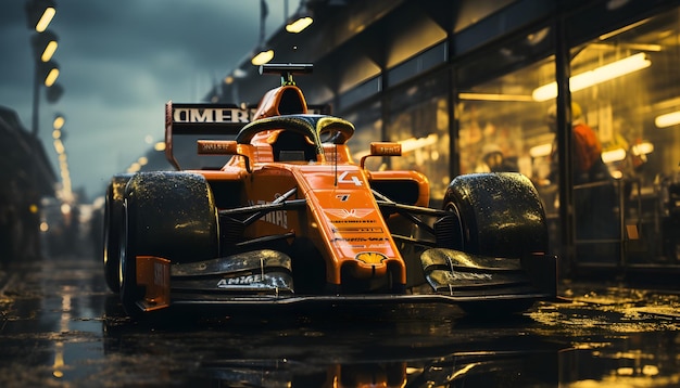 Gratis foto foto-realistische pitstop f1