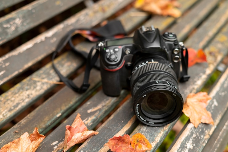 Gratis Foto fotocamera stilleven