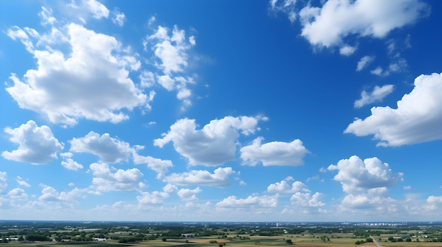 fotografie van het natuurlijke landschap van de luchtwolkachtergrond