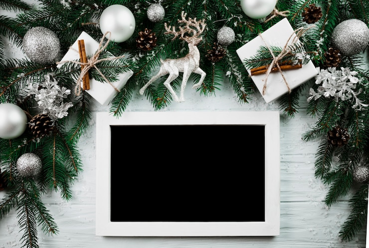 Gratis Foto fotokader dichtbij kerstmistakjes