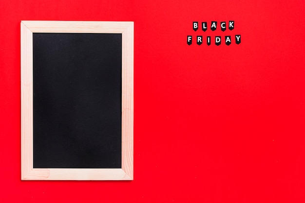 Fotolijst en labels met Black Friday-titel