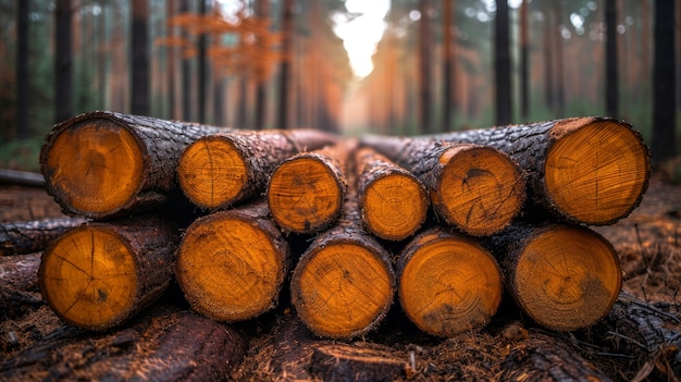 Gratis foto fotorealistisch perspectief van houtblokken