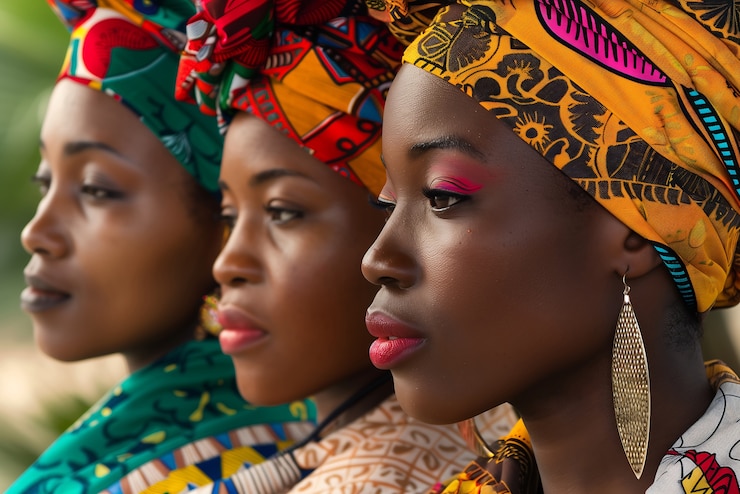 Gratis Foto fotorealistisch portret van afrikaanse vrouwen