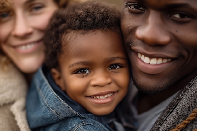 Gratis foto fotorealistisch portret van niet-traditionele gezinsstructuur