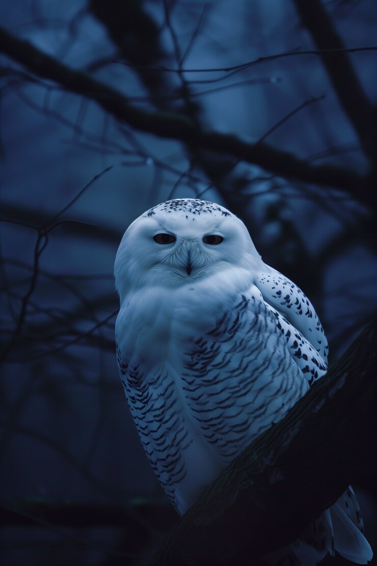 Gratis Foto fotorealistische afbeelding van de uil's nachts