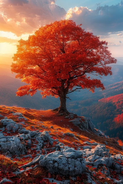 Gratis foto fotorealistische afbeelding van een boom in de natuur met takken en stam